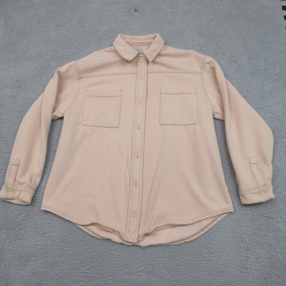 Urban Outfitters Shirt Jacket Women L Orange Peach Gorpcore Outdoorsy Earthy
